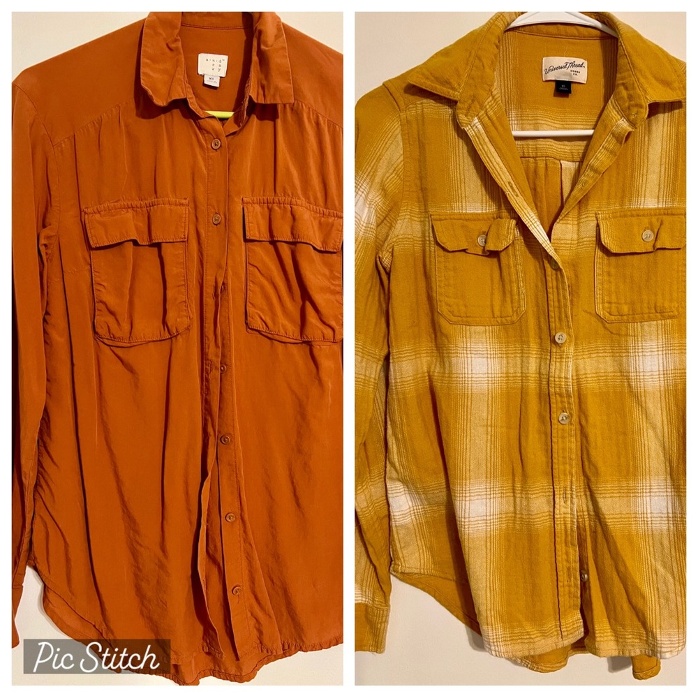 Universal Thread- A New Day- Target Brands- Casual Long Sleeve Button Shirts- XS